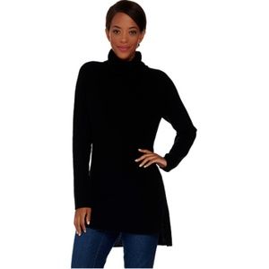 Isaac Mizrahi Cashmere Turtleneck Sweater Tunic